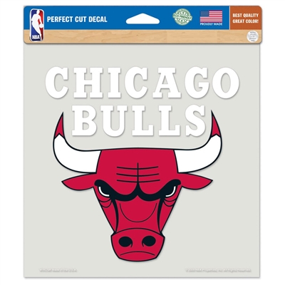 Chicago Bulls Full Color Die Cut Decal - 8" X 8"