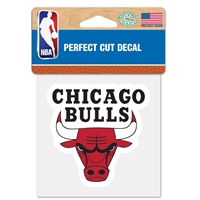 Chicago Bulls Die Cut Decal - 4" x 4"
