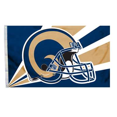 St. Louis Rams 3' x 5' Flag - Helmet