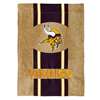 Minnesota Vikings Burlap Flag - 12.5" x 18"
