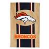 Denver Broncos Burlap Flag - 28" x 44"