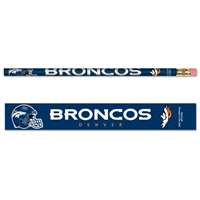 Denver Broncos Pencil - 6-pack