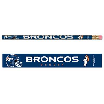 Denver Broncos Pencil - 6-pack