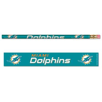 Miami Dolphins Pencil - 6-pack