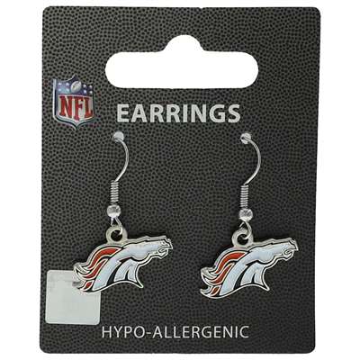 Denver Broncos Dangler Earrings