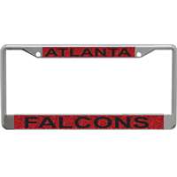 Atlanta Falcons Metal Inlaid Acrylic License Plate Frame