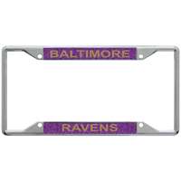 Baltimore Ravens Metal Inlaid Acrylic License Plate Frame