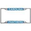 Carolina Panthers Metal Inlaid Acrylic License Plate Frame