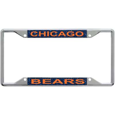 Chicago Bears Metal Inlaid Acrylic License Plate Frame