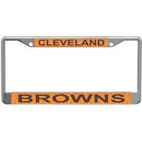 Cleveland Browns Metal Inlaid Acrylic License Plate Frame