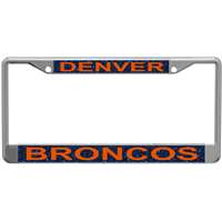 Denver Broncos Metal Inlaid Acrylic License Plate Frame