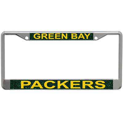 Green Bay Packers Metal Inlaid Acrylic License Plate Frame