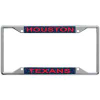 Houston Texans Metal Inlaid Acrylic License Plate Frame
