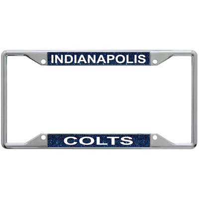 Indianapolis Colts Metal Inlaid Acrylic License Plate Frame