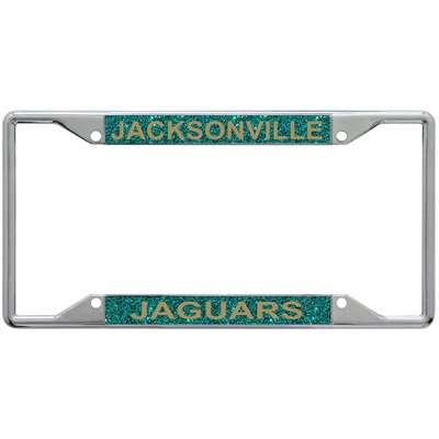 Jacksonville Jaguars Metal Inlaid Acrylic License Plate Frame