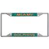 Miami Dolphins Metal Inlaid Acrylic License Plate Frame