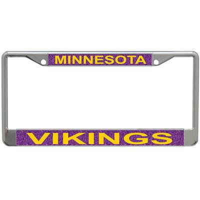 Minnesota Vikings Metal Inlaid Acrylic License Plate Frame