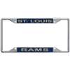 St. Louis Rams Metal Inlaid Acrylic License Plate Frame