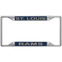 St. Louis Rams Metal Inlaid Acrylic License Plate Frame