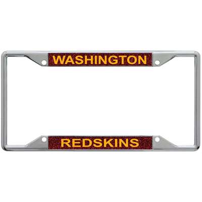Washington Redskins Metal Inlaid Acrylic License Plate Frame