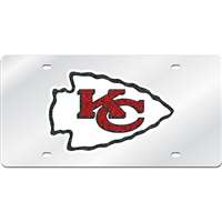 Kansas City Chiefs Logo Mirrored License Plate
