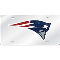 New England Patriots Logo Mirrored License Plate
