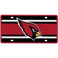 Arizona Cardinals Full Color Super Stripe Inlay License Plate