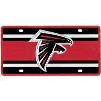 Atlanta Falcons Full Color Super Stripe Inlay License Plate