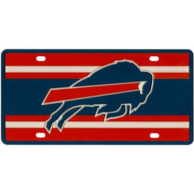 Buffalo Bills Full Color Super Stripe Inlay License Plate