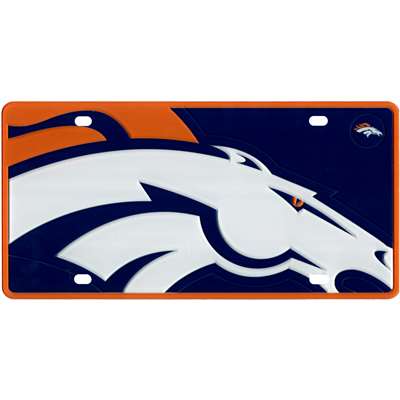 Denver Broncos Full Color Mega Inlay License Plate