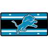 Detroit Lions Full Color Super Stripe Inlay License Plate