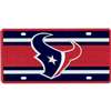 Houston Texans Full Color Super Stripe Inlay License Plate