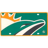 Miami Dolphins Full Color Mega Inlay License Plate