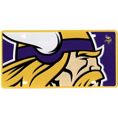Minnesota Vikings Full Color Mega Inlay License Plate