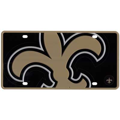 New Orleans Saints Full Color Mega Inlay License Plate