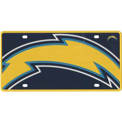 San Diego Chargers Full Color Mega Inlay License Plate