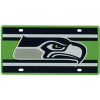 Seattle Seahawks Full Color Super Stripe Inlay License Plate