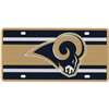 St. Louis Rams Full Color Super Stripe Inlay License Plate