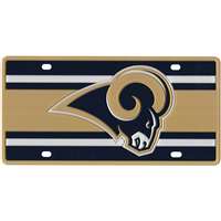 St. Louis Rams Full Color Super Stripe Inlay License Plate