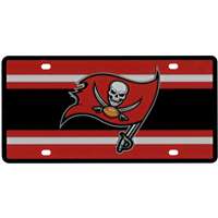 Tampa Bay Buccaneers Full Color Super Stripe Inlay License Plate