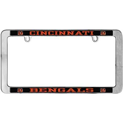 Cincinnati Bengals Thin Metal License Plate Frame