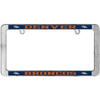 Denver Broncos Thin Metal License Plate Frame