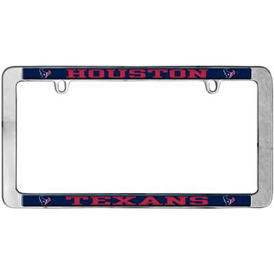 Houston Texans Thin Metal License Plate Frame
