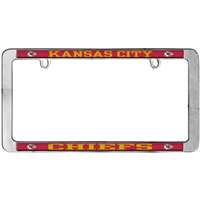 Kansas City Chiefs Thin Metal License Plate Frame