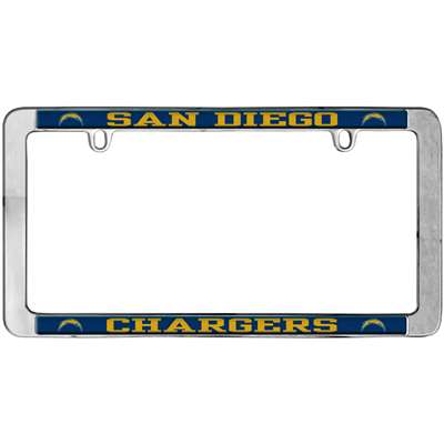 San Diego Chargers Thin Metal License Plate Frame