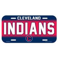 Cleveland Indians Plastic License Plate