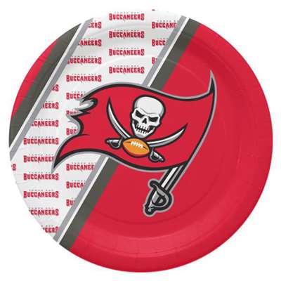 Tampa Bay Buccaneers Disposable Paper Plates - 20 Pack