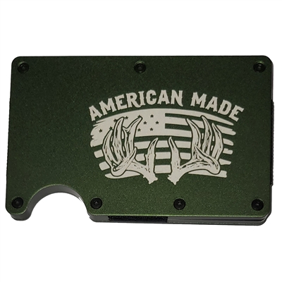 Army Green Aluminum RFID Cardholder - American Mad