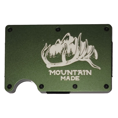 Army Green Aluminum RFID Cardholder - Mountain Mad