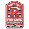 Rutgers Scarlet Knights Fan Cave Wood Sign